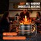 Smokeless Fire Pit Stove Wood Burning Portable Firepit with Removable Ash Pan Outdoor